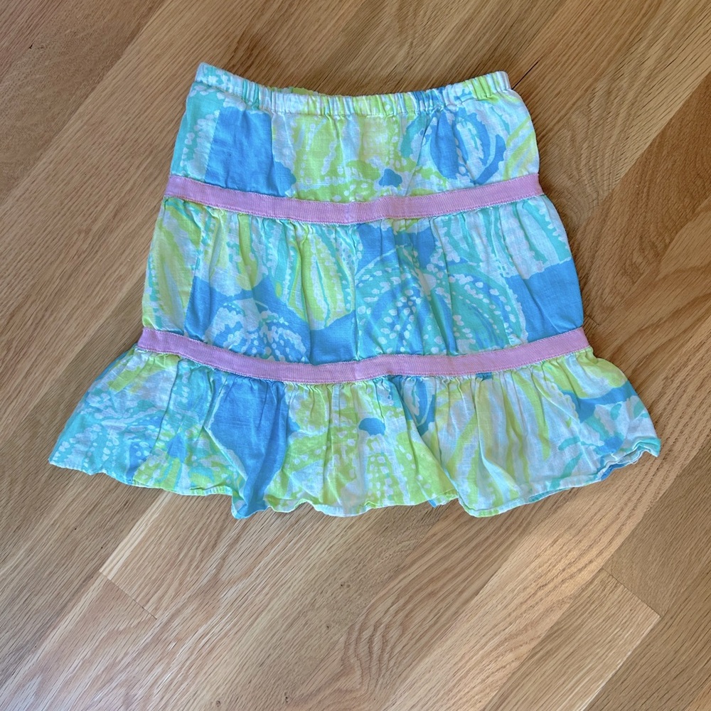 Lily Pulitzer kids cotton skirt EUC size 4